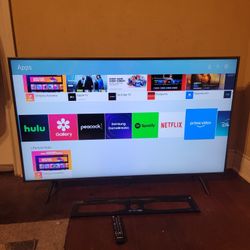 Samsung  55"4K Crystal UHD Smart LED TV With Remote Regular Stand And Wall Mount 