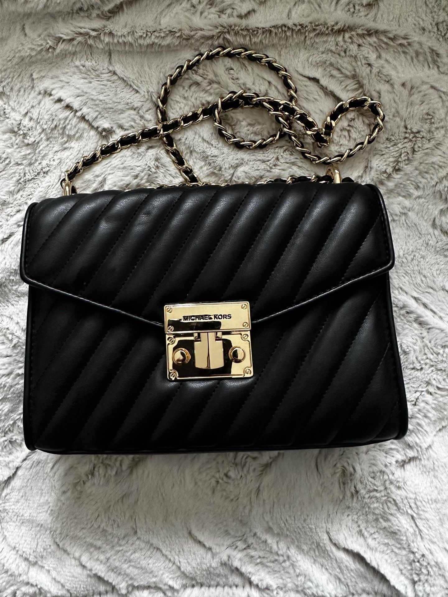 Michael Kors Purse - Black/Gold