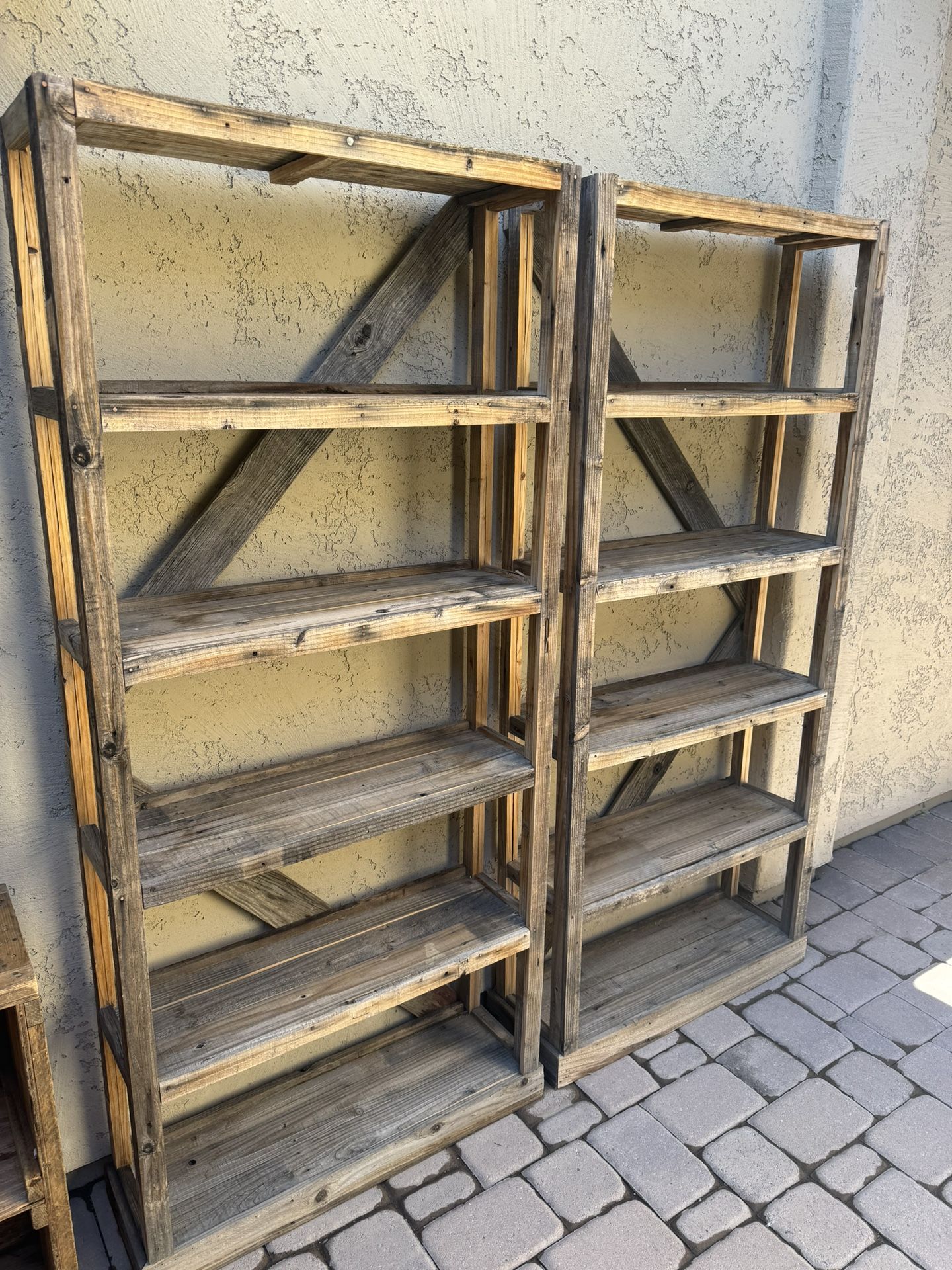 Custom Built - Barnwood Bookshelves  