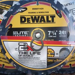 Brand New DeWalt Elite 7 1/4 24t Blades