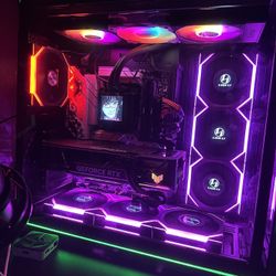 Custom 4070 Ti Pc Has 10 Fans U Can Put A GIF To Each One