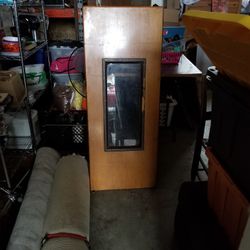 Vintage coffee table with glass center