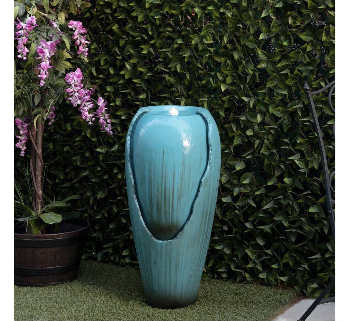 Water Jar Fountain with LED