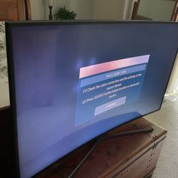 Curved Flat Screen TV 55”