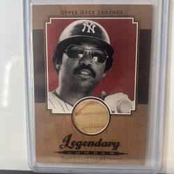 ⚾🔷 REGGIE JACKSON — 2001 LEGENDARY LUMBER BAT RELIC #L-RJA 🔷⚾