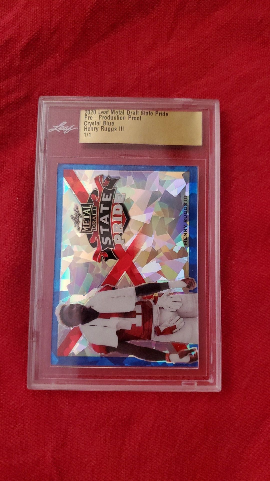 Henry ruggs 3 pre production proof 1/1