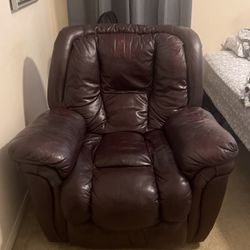 Big Leather Chair Rocks