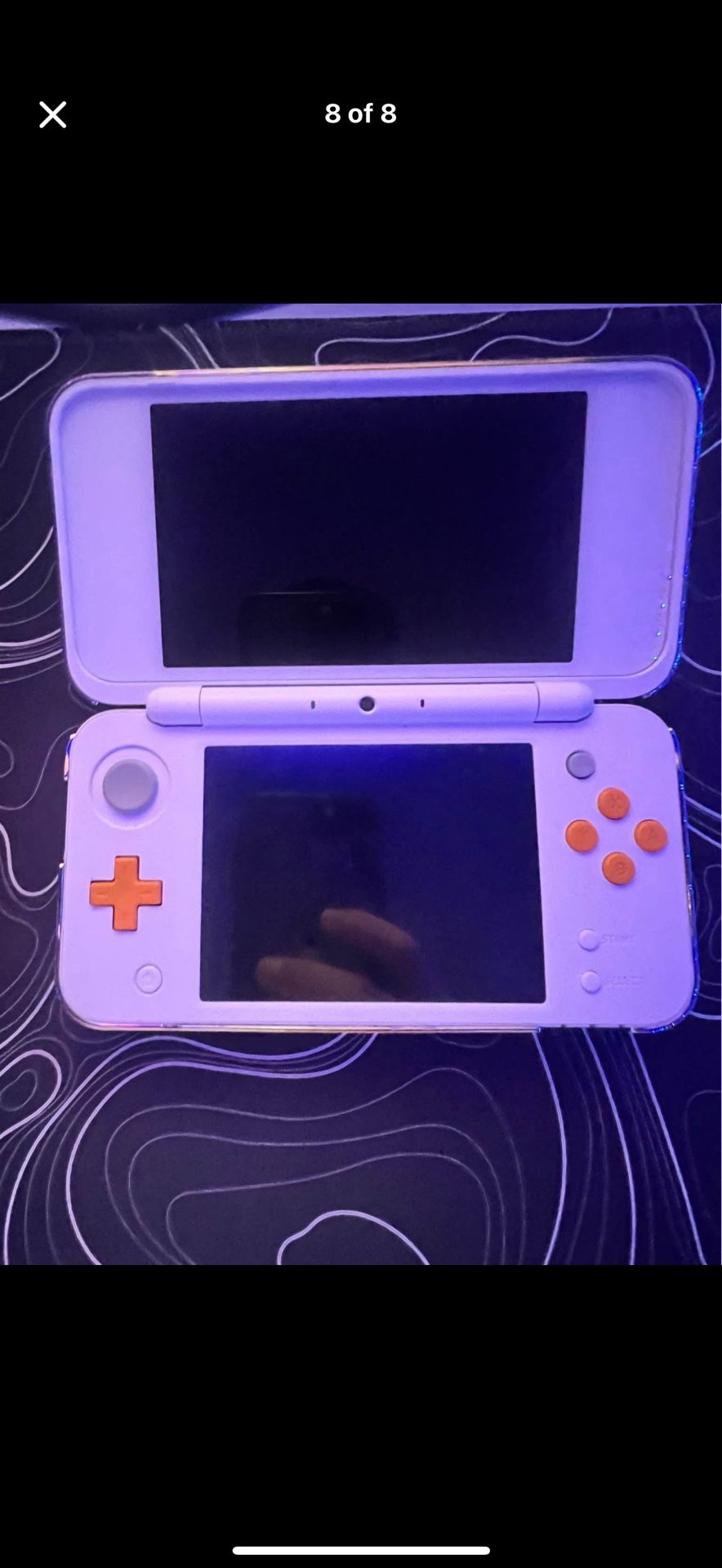 Nintendo 3ds white and orange(Check description)