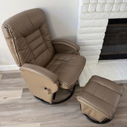 Swivel/gliding Rocking chair With Footrest 