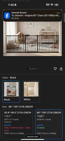 Extra Wide Gate 86-105 inches
