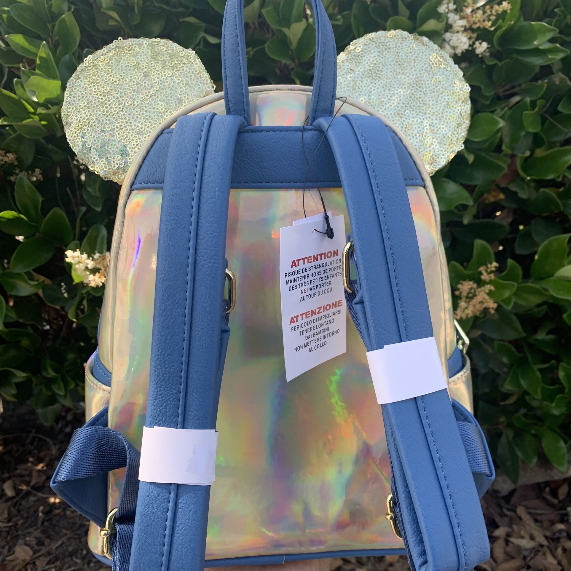 Nwt loungefly disney Minnie Mouse earidescent bag Disney Minnie Mouse Earidescent Backpack | Mercari main image 4
