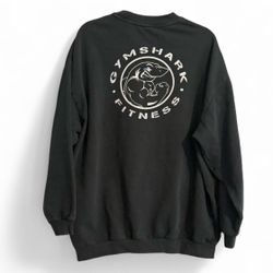 Gymshark women’s black Legacy Graphic Oversized crewneck Sweater