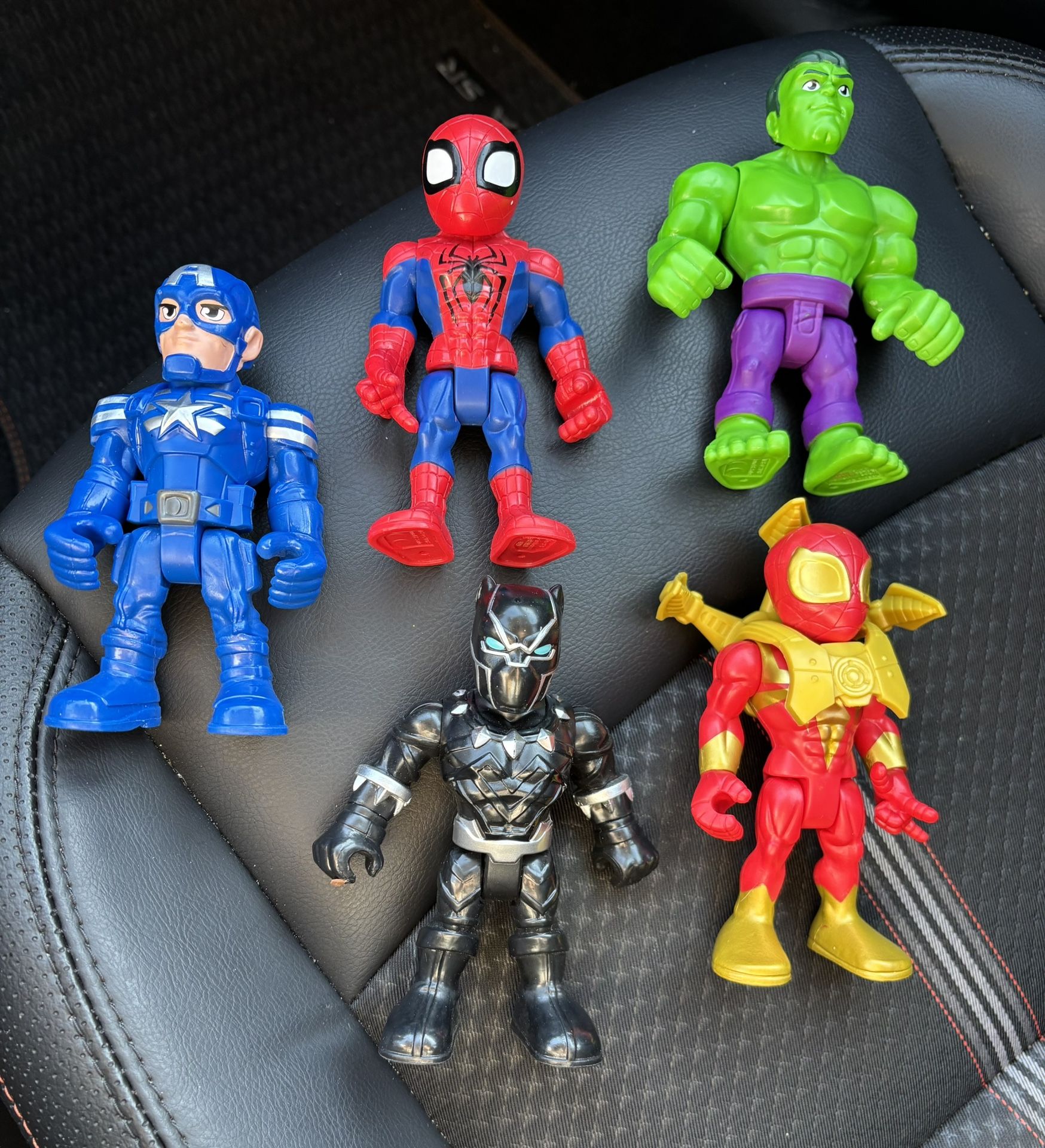 Playskool Marvel Action Figures 2018. Lot Of (5)