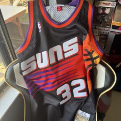 suns jason kidd #32 jersey mitchell and ness size large 
