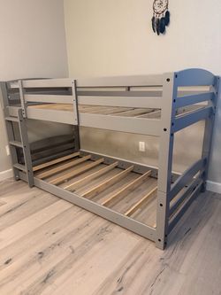 Twin Over Twin Wooden Bunk Bed Frame (Ashley’s)