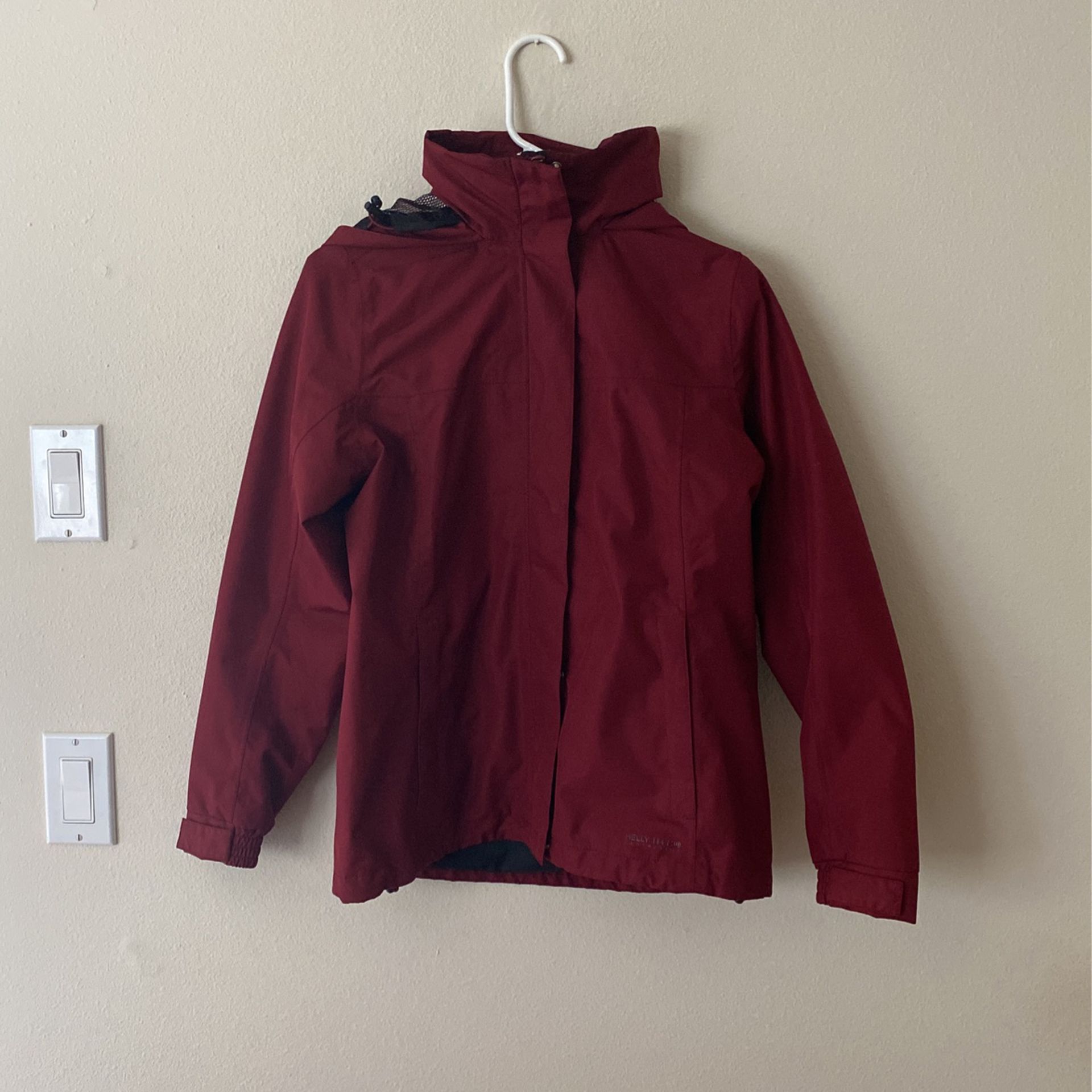 Helly Hansen Womens Rain Jacket Red Small