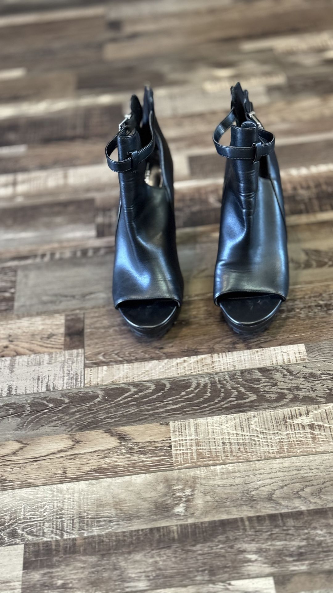 Black Thick Heel