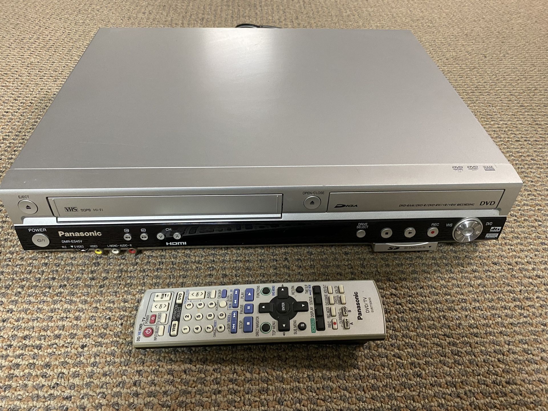 Panasonic DMR-ES45V DVD/VHS Player/Recorder