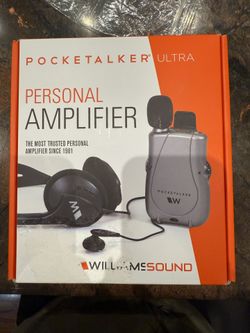 NEW Williams Sound Pocketalker Ultra Personal Amplifier – Sealed (Box Has Minor Damage)