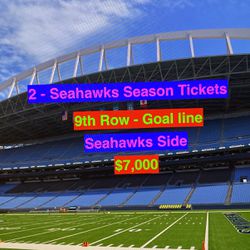 Seahawks Season Tickets Vikings Giants 49ers