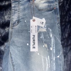 purple jeans