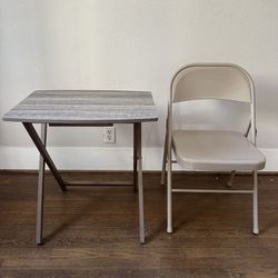 Fold Out Table & Chair