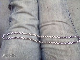 Silver Rolo Chain Necklace
