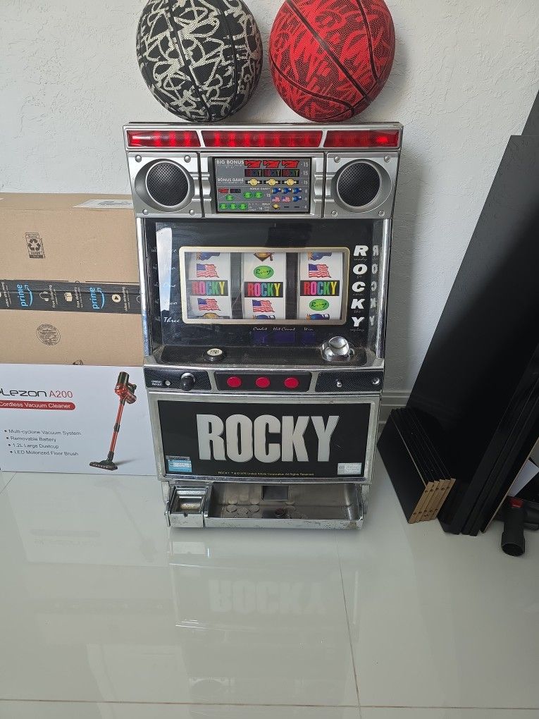 Old Rocky Slot Machine Collector Item