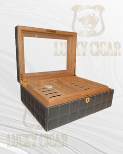 Fashion Desk Humidor Leather – 75 Capacity