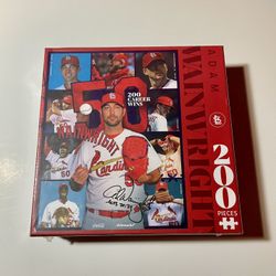 Adam Wainwright St. Louis Cardinals 200-Piece Puzzle - Red New Sealed Collectors