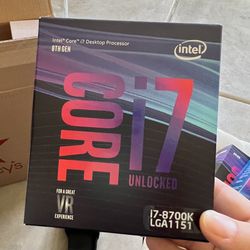 Intel Core i7-8700K Desktop Processor 6 Cores up to 4.7GHz Turbo Unlocked LGA1151 300 Series 95W