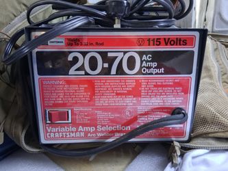 Craftsman Welder With Rods (Rarely Ever Used)