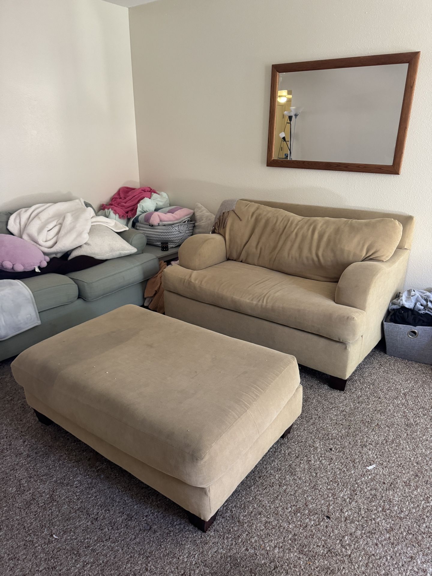 Couch And Ottoman Set