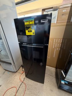 7.3 Cu Ft 2- Door Mini Fridge Black Garage Ready