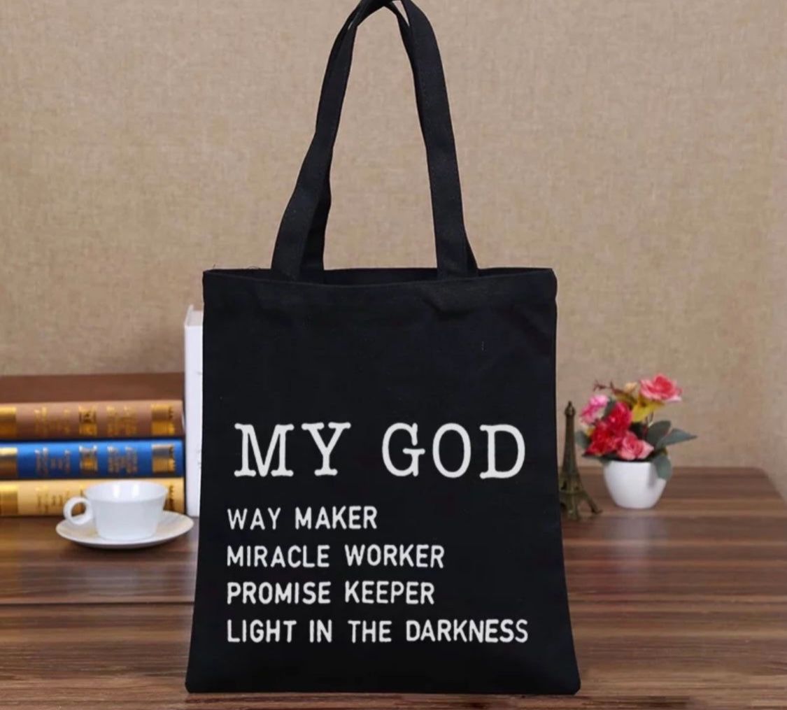 Brand New Waymaker Christian God Cotton Tote Bag 
