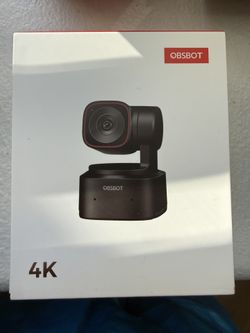 OBSBOT Tiny 2 Lite AI-Powered 4K UHD PTZ Webcam,1/2" CMOS 4X Digital Zoom, AI Auto Tracking, Auto Zoom, Gesture Control 2.0, Beauty Mode,Preset Modes,