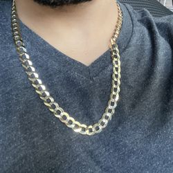 Chain 100% Solid Gold 14kt,oro Real 