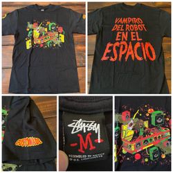 Vintage Stussy Customade Rasta Dracula EDM T-Shirt