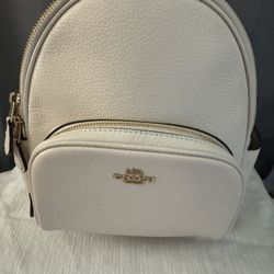 Coach Mini Court Backpack Pebble Leather