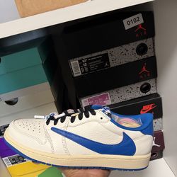 Air Jordan 1 Low Travis Scott Fragment Military Blue