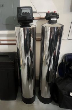 10-Stage Dual Tank High Capacity Salt Water Softener Package with Alkaline RO Filter