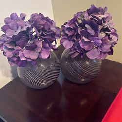 Purple Flowers Vase 2