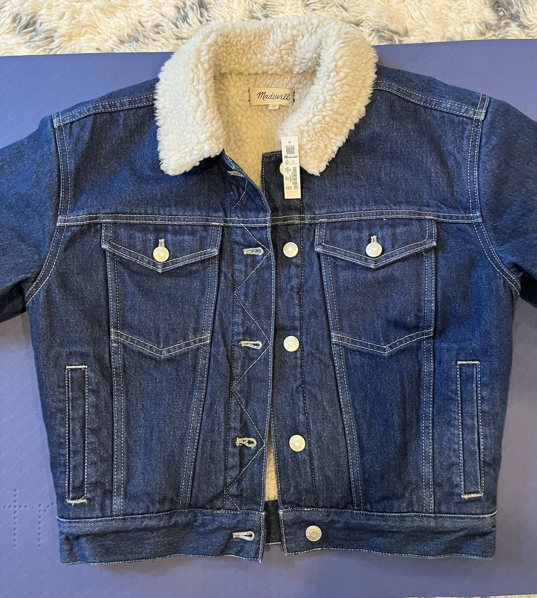 Madewell Cropped Oversized Jean jacket