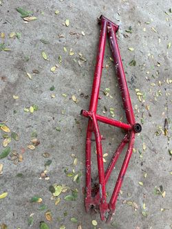 Red BMX Bike Frame