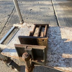 Two heavy duty vices