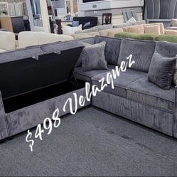 ✅️✅️3-Piece Convertible Sectional
Sleeper Sofa W/Cupholder, Sofa Storage, & USB Ports✅️✅️
