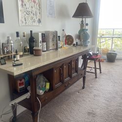 Marble Antique Bar Table 