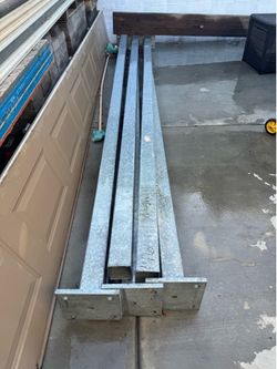 SIX (6) Shade poles carport