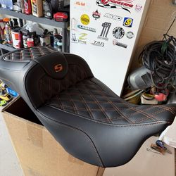 Saddleman heated seat for 2023, touring and road glide three