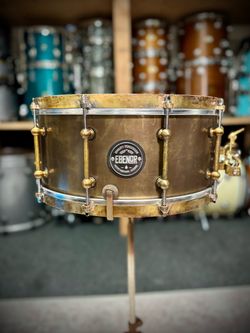 Ebenor Percussion Antique Brass 6.5x14 Snare Drum